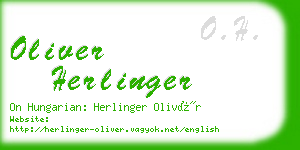 oliver herlinger business card